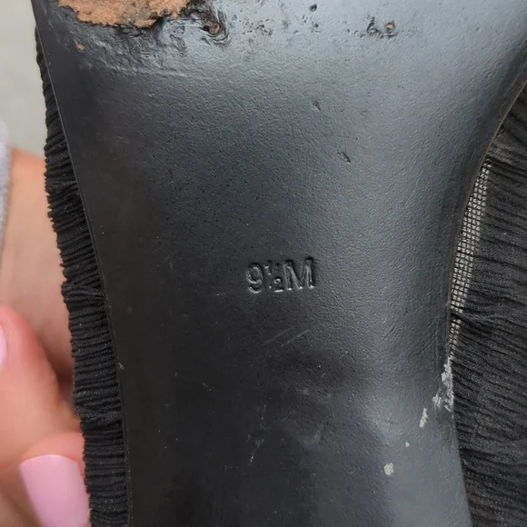 Metaphor Satin and Mesh Pointed Toe Heels with Bow - Picture 11 of 12